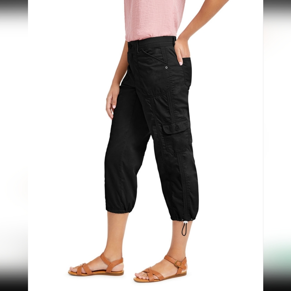 NWT Style & Co Black Women's Capris Pants Size 2 Petite